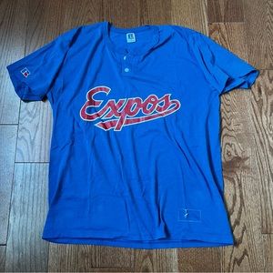 Vintage Russell Athletic Montreal Expos T Shirt MLB XL
